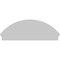 Ekena Millwork Segment Arch Sunburst Architectural Grade PVC Combination Pediment, 56"W x 20-7/8"H x 2-3/4"P PEDPC056X210SEG01 - alternate 3